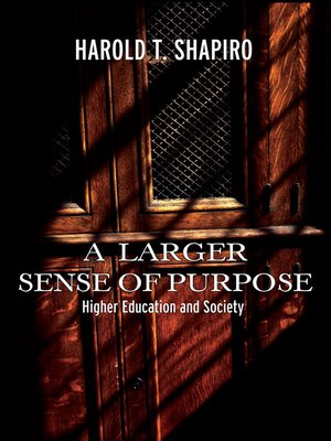 cover image of A Larger Sense of Purpose